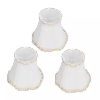 3 шт. тканевый абажур E14 зажим на настенный светильник свеча люстра абажур украшение интерьера белый