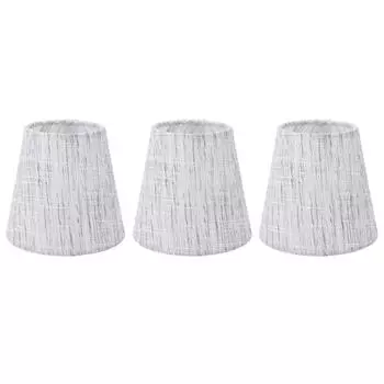 3 шт. Тканевый абажур Изысканный Винтажный Высокопропускающий Зажимы На Абажуре Замена Для Гостиной