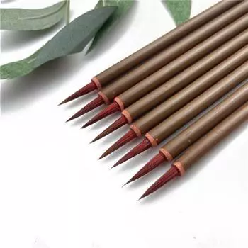 3 шт. Тонкая кисточка-крючок с заостренным кончиком для рисования деталей, кисть для рисования маслом 3pcs