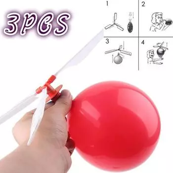 3 шт. традиционный классический воздушный шар вертолет детский детский игровой летающий игрушка