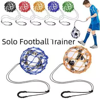 3 шт. тренировочная сетка для одиночного футбольного удара, подходит для мячей размером 3/4/5 — улучшайте свои футбольные навыки с помощью сетки для жонглирования и точности тренировок 3 pcs чёрный