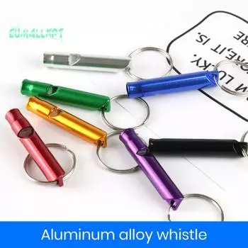 3 шт. тренировочные свистки, громкий, четкий звук, высокий децибел, нержавеющий брелок из алюминиевого сплава золотистый