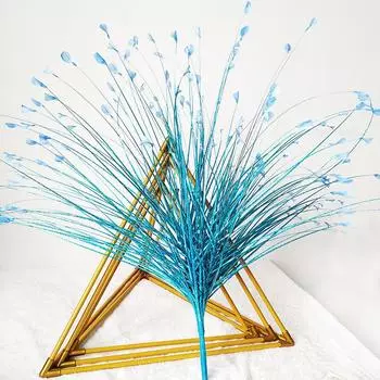 3 шт. тростниковый цветок золотисто-серебристо-белая павлинья трава искусственная поддельная трава свадебная дорога свинцовый декор цветочная настенная композиция реквизит макет золотой