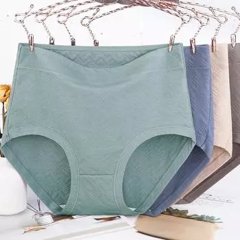 3 шт. трусы большого размера женское нижнее белье с высокой талией хлопковые трусы для девочек большие трусы нижние шорты XL 2XL 3XL 4XL 5XL 6XL XL серый