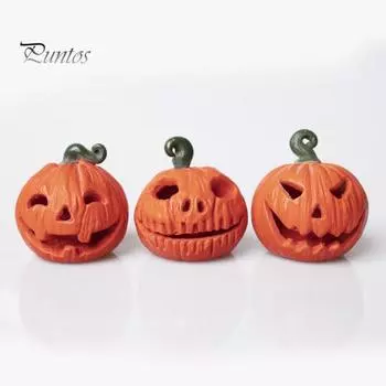 3 шт. тыквенная голова украшения на Хэллоуин смоляные тыквы подсвечник украшения жуткий вечерний декор стола 3pcs