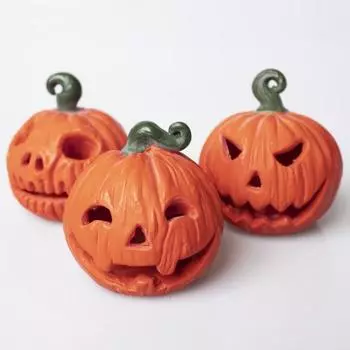 3 шт. тыквенная голова украшения на Хэллоуин смоляные тыквы подсвечник украшения жуткий вечерний декор стола