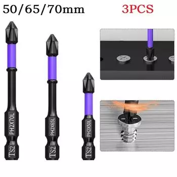 3 шт., ударная дрель из легированной стали с головкой 50-70 мм