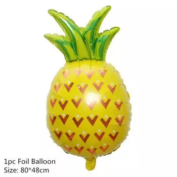 3 шт., украшения для вечеринки в стиле Гавайев, ананас, летние тропические товары для вечеринок, Гавайский декор для дня рождения, свадьбы