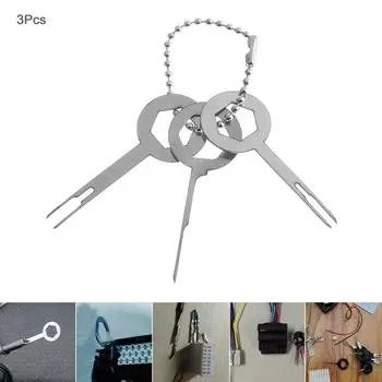 3 шт. универсальный автомобильный жгут проводов из нержавеющей стали, обжимной разъем, набор инструментов для удаления клемм