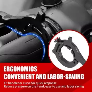 3 шт. Универсальный замок дроссельной заслонки для мотоцикла, водонепроницаемый зажим для дроссельной заслонки для круиз-контроля для мотоцикла из ABS чёрный