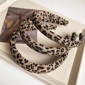 3 шт./уп. 1,5/2/3 см Шикарные женские и девичьи повязки на голову с леопардовым принтом Женские губчатые повязки для волос Головной убор для умывания лица