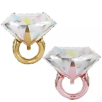 3 шт./упак. DIY подарочное признание бриллиантовое кольцо воздушный шар День святого Валентина вечеринка свадебные украшения 3pcs золотой