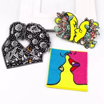 3 шт./упак. плавкая нашивка с вышивкой, гладильная нашивка для одежды, термоклеевые нашивки для курток, джинсов, рюкзак, гладильная нашивка для шитья