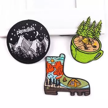 3 шт./упак. плавкая нашивка с вышивкой, гладильная нашивка для одежды, термоклеевые нашивки для курток, джинсов, рюкзак, гладильная нашивка для шитья