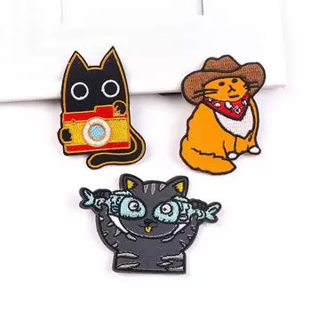 3 шт./упак. плавкая нашивка с вышивкой, гладильная нашивка для одежды, термоклеевые нашивки для курток, джинсов, рюкзак, гладильная нашивка для шитья