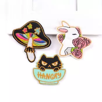 3 шт./упак. плавкая нашивка с вышивкой, гладильная нашивка для одежды, термоклеевые нашивки для курток, джинсов, рюкзак, гладильная нашивка для шитья