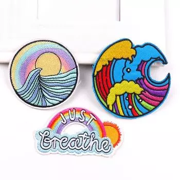 3 шт./упак. плавкая нашивка с вышивкой, гладильная нашивка для одежды, термоклеевые нашивки для курток, джинсов, рюкзак, гладильная нашивка для шитья