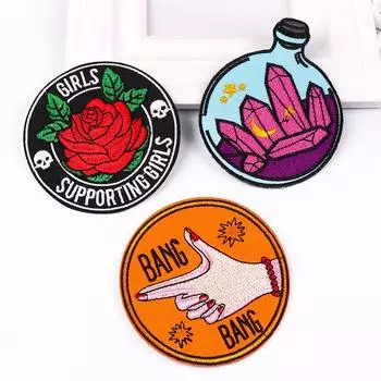3 шт./упак. плавкая нашивка с вышивкой, гладильная нашивка для одежды, термоклеевые нашивки для курток, джинсов, рюкзак, гладильная нашивка для шитья
