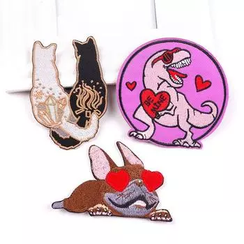 3 шт./упак. плавкая нашивка с вышивкой, гладильная нашивка для одежды, термоклеевые нашивки для курток, джинсов, рюкзак, гладильная нашивка для шитья