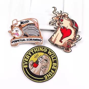 3 шт./упак. плавкая нашивка с вышивкой, гладильная нашивка для одежды, термоклеевые нашивки для курток, джинсов, рюкзак, гладильная нашивка для шитья