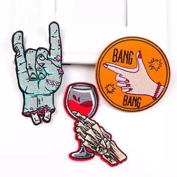 3 шт./упак. плавкая нашивка с вышивкой, гладильная нашивка для одежды, термоклеевые нашивки для курток, джинсов, рюкзак, гладильная нашивка для шитья