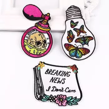 3 шт./упак. плавкая нашивка с вышивкой, гладильная нашивка для одежды, термоклеевые нашивки для курток, джинсов, рюкзак, гладильная нашивка для шитья