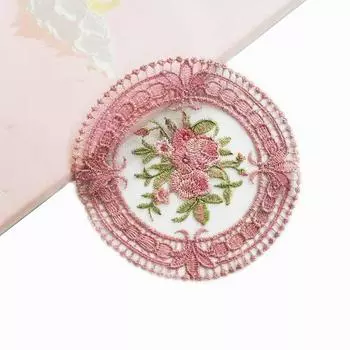 3 шт./упак. ретро европейский Ins 12 см подставка под тарелку коврик для стола кружевной чехол ткань 3pcs белый