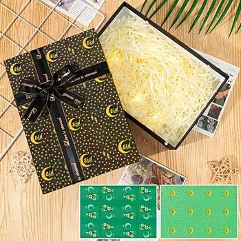 3 шт. упаковочная бумага высокого качества упаковочные материалы для Ид аль-Фитр луна звезда узор мусульманский Рамадан подарочная упаковка