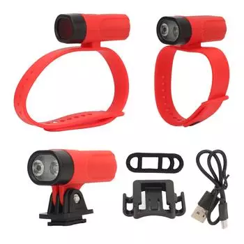 3 шт. USB перезаряжаемый фонарик на запястье на запястье на лодыжку фонарик на шлем фонарь на открытом воздухе