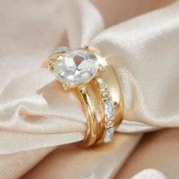 3 шт. Великолепное овальное циркониевое кольцо с ярким блеском для женщин, свадебные аксессуары для невесты, роскошная модная помолвка, циркон 8