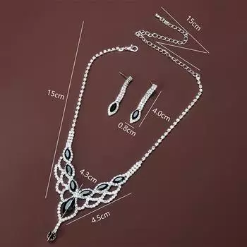 3 шт. Винтажные геометрические полые ожерелья и серьги для женщин, универсальные свадебные комплекты ювелирных изделий для невесты, аксессуары