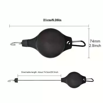 3 шт. Выдвижная вешалка для шкивов, крючок для растений, регулируемое по высоте колесо для подвешивания растений, прочное комнатное и уличное растение