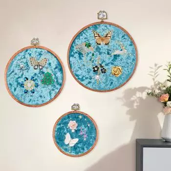 3 шт. вельветовая доска для демонстрации значков, ретро-дисплей для эмалированных значков, красивый держатель для значков, 3 размера, держатели для коллекции эмалированных значков, настенные