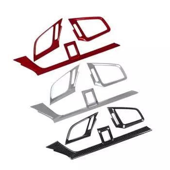 3 шт., вентиляционное отверстие для центральной консоли, отделка рамы, авто интерьер, украшение для ветровыпуска в центральной консоли красный