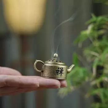 3 шт. винтажная курильница из сандалового дерева - элегантный металлический держатель для ароматерапии, акцента домашнего декора, праздников и идеальной идеи подарка 3pcs