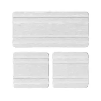 3 шт. водопоглощающий каменный поднос диатомитовые подставки поднос для сушки для раковины в ванной комнате белый