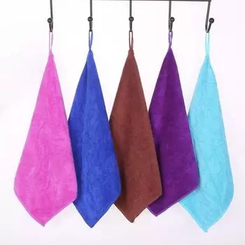 3 шт. волокнистое полотенце 30*30 мм, маленькое квадратное полотенце для бытовой уборки, впитывающая бытовая салфетка для уборки