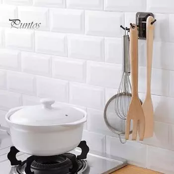 3 шт. вращающихся настенных крючка, прочные, выдерживающие нагрузку, простые в установке, поворотные крючки для полотенец в ванной кофейный