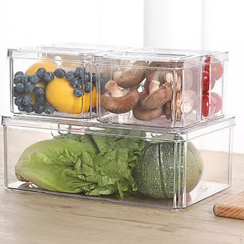 3 шт. Ящик для хранения холодильника, органайзер для ящика холодильника, герметичный контейнер большой емкости