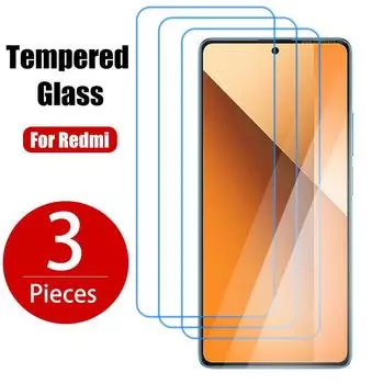 3 шт. закаленное стекло для Xiaomi Redmi Note 13 12C 10C 9C 9A 9T 11 10 9 Pro Plus 5G 11S 10S Защитная пленка для экрана для Redmi Note 8 7 5 Xiaomi Mi 9 SE чистый