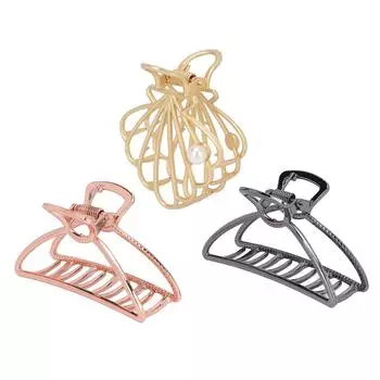 3 шт. Заколка для волос из сплава, 3 цвета, элегантный стиль, эффективная фиксация, декоративные шпильки для повседневного использования