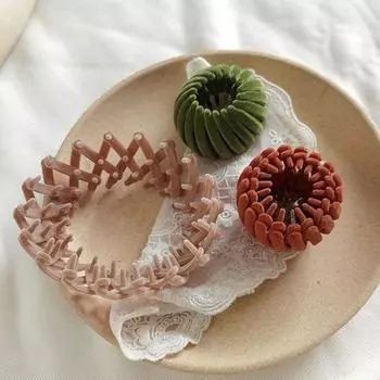 3 шт. заколка для волос «Птичье гнездо», расширяемая, держатель для хвоста, ленивая, гнездовая пластина, заколка для волос, для создания пучка, тонкая, толстая, изящная, вьющаяся, женская заколка для волос