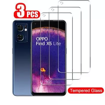 3 шт. Защитная пленка для экрана для OPPO Find X5 Lite X3, защита из закаленного стекла для OPPO Reno 8 7 6 5 Lite Pro 4G 5G Стекло Reno 7 Pro 5G чистый