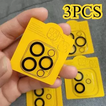 3 шт. Защитная пленка для объектива камеры iPhone 15 Pro Max, защитное стекло для iPhone 16, 14, 11, 12, 13, 14 Plus, 13, мини-защита для объектива iphone 11 чистый