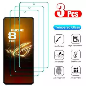 3 шт. защитное закаленное стекло для игрового телефона Asus Rog Phone 8 Pro 7 6 5 5S Pro HD защитная пленка Panzerglas защитная прозрачная пленка Rog Phone 8 Pro