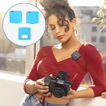 3 шт. Защитные чехлы для микрофона, легко устанавливаемые, ударопрочные, ударопрочные, силиконовые, для RODE Wireless Go/Go II синий