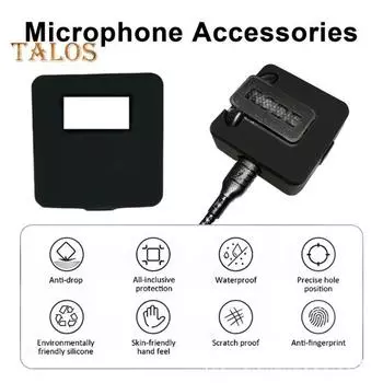 3 шт. Защитные чехлы для микрофона, легко устанавливаемые, ударопрочные, ударопрочные, силиконовые, для RODE Wireless Go/Go II розовый