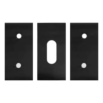 3 шт. защитный чехол для газовой плиты 53,8*27 см черный