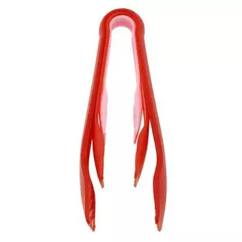 3 шт. зажим для еды с нескользящей ручкой, пищевые термостойкие многоразовые щипцы для еды, салата, хлеба, торта, гриль, кухонные аксессуары красный