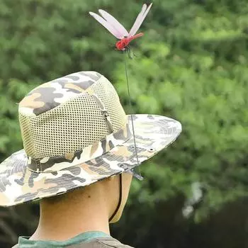 3 шт., зажим для поддельной стрекозы, 3 цвета, устойчивый к атмосферным воздействиям, водонепроницаемый, прочный захват, противоскользящий, для открытого сада, убийство слепня, 3D комплект зажимов для украшения стрекозы 3pcs